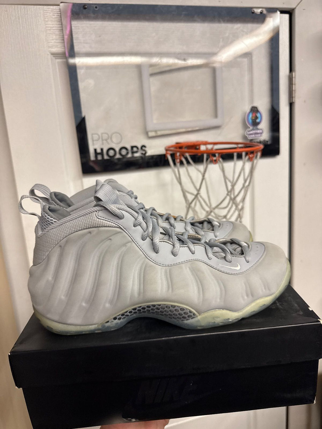 Nike Air Foamposite One Wolf Grey Suede - Lightly Used, OG All