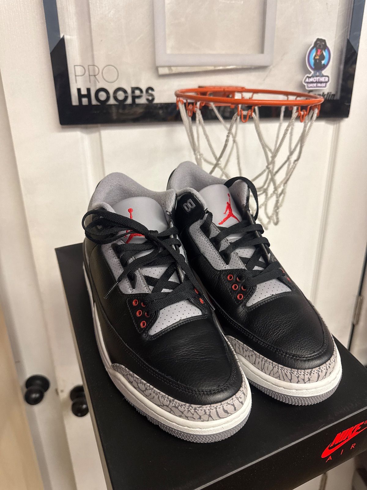 Jordan 3 Retro OG Black Cement (2024) - Lightly Used, OG All