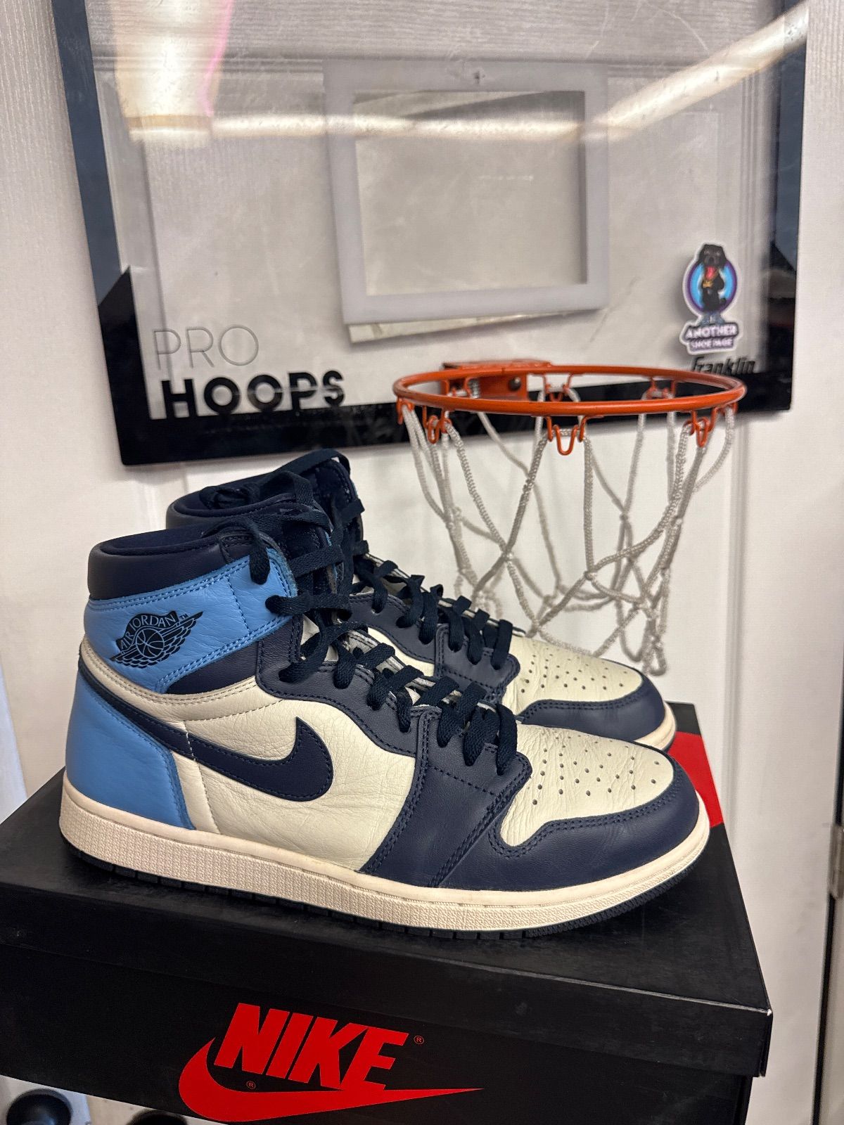 Jordan 1 Retro High Obsidian - Lightly Used, OG All Besides Extra Laces